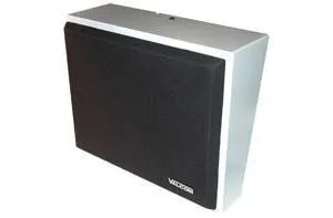VALCOM VC-V-1052C — One-Way Metal Wall Speaker with Black Grille - VALCOM