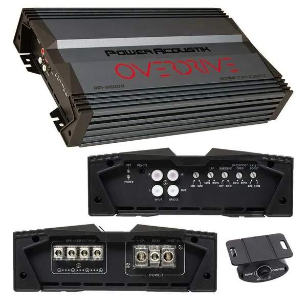 POWER ACOUSTIK OD15000D — Power Acoustik Overdrive Series 2000W Monoblock Amplifier