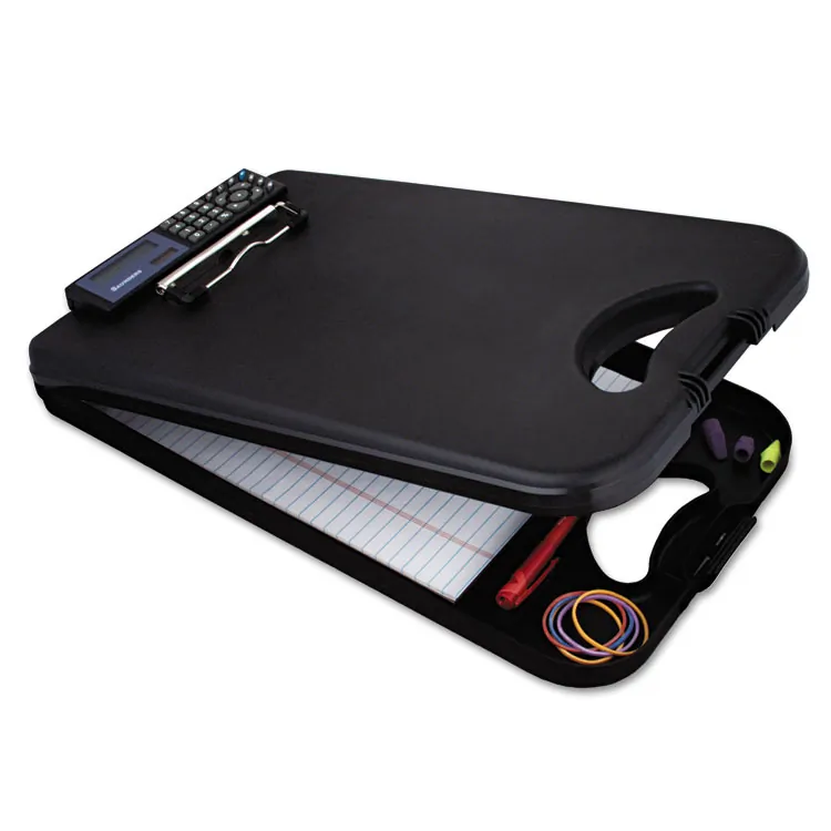 SAUNDERS MFG. CO., INC. SAU 00534 — Saunders DeskMate II Portable Desktop with Calculator - Storage for Stationary - Bottom Opening - 10 x 16 - Low-profile - Polypropylene - Black - 1 Each