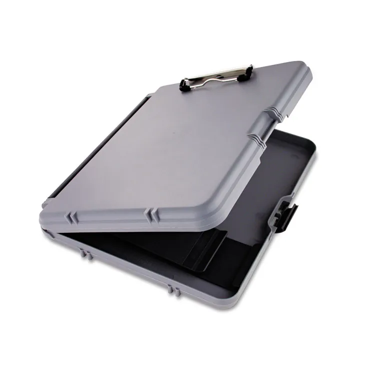 SAUNDERS MFG. CO., INC. SAU 00470 — Saunders Workmate Storage Clipboard - 0.50 Clip Capacity - Low-profile - Polypropylene - Gray, Charcoal - 1 Each