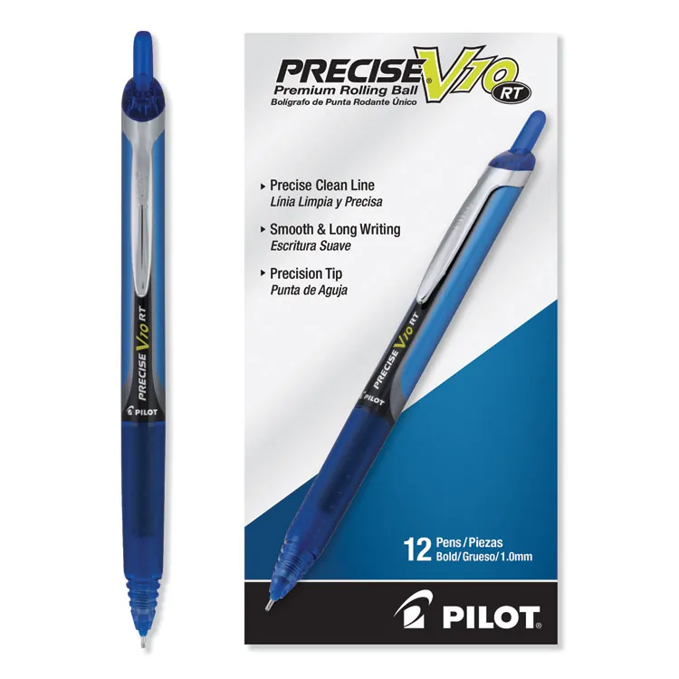 Pilot PIL 13450 — PRECISE V10 RT Retractable Pen - Retractable - Black - 1 Each