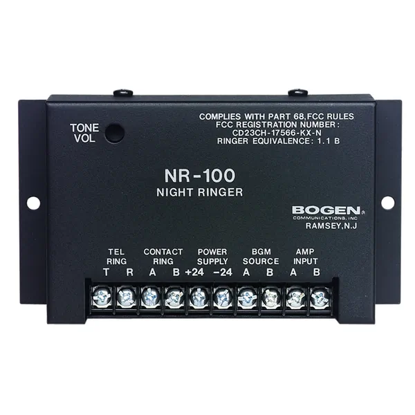 Bogen NR100 — Night Ringer Power Supply Required