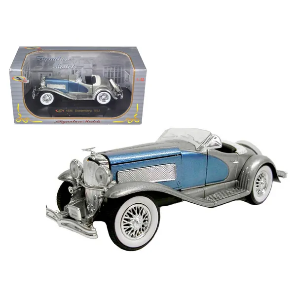 Signature Models 32318bl — 1935 Duesenberg SSJ Convertible Diecast Model Car - 1/32 Scale