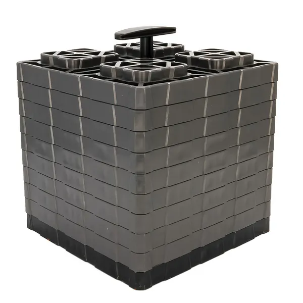 Camco 44527 — Camco FasTen Leveling Blocks XL w/T-Handle - 2x2 - Grey *10-Pack