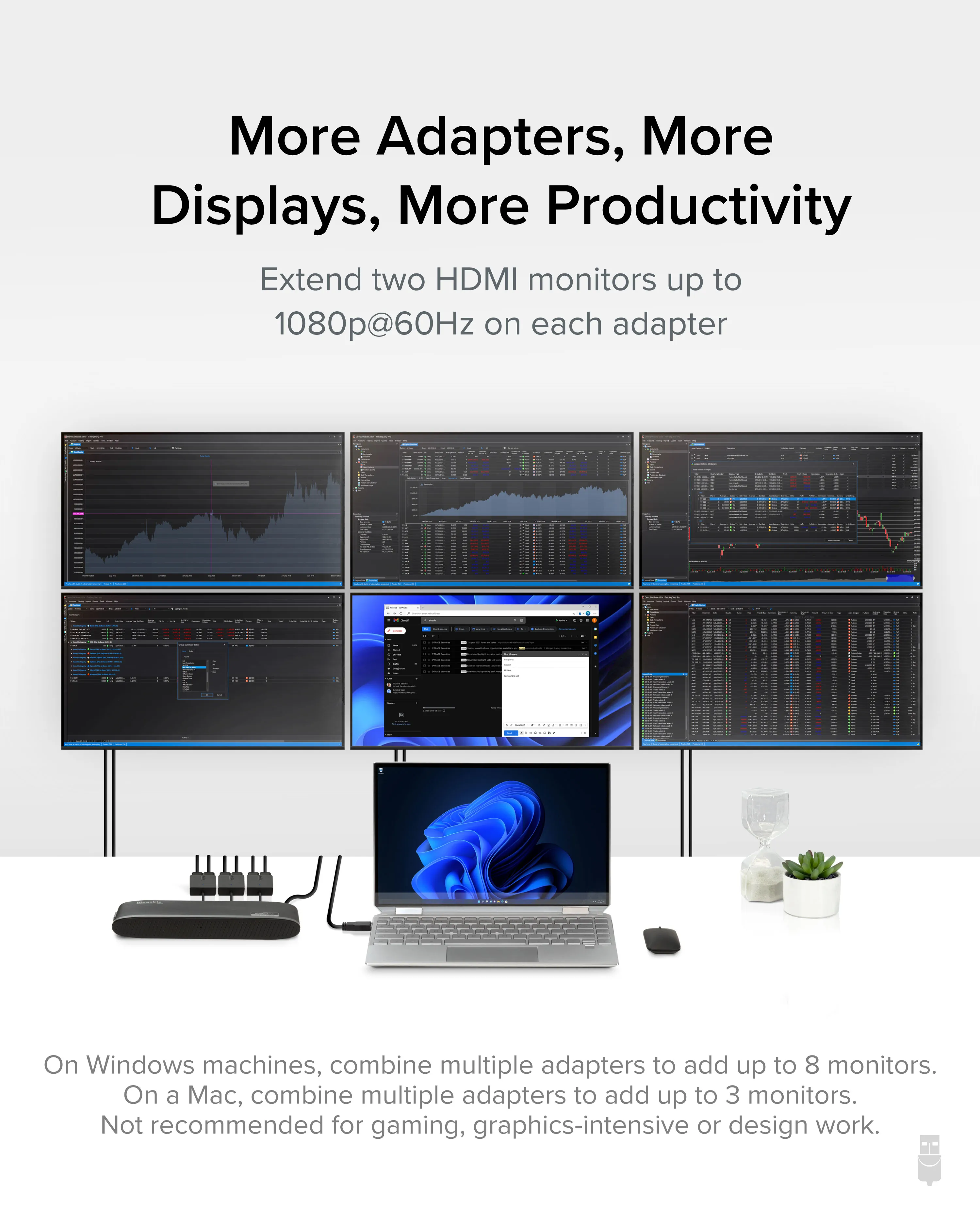 Plugable Technologies UGA-HDMI-2S — PLUGABLE DUAL MONITOR ADAPTER FOR M1/M2/M3 BASED MACOS SYSTEMS, WINDOWS, CHROMEO