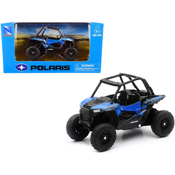 New Ray 07343 — Polaris RZR XP Turbo DOHC Mini ATV Blue and Black Diecast Model by New Ray 07343
