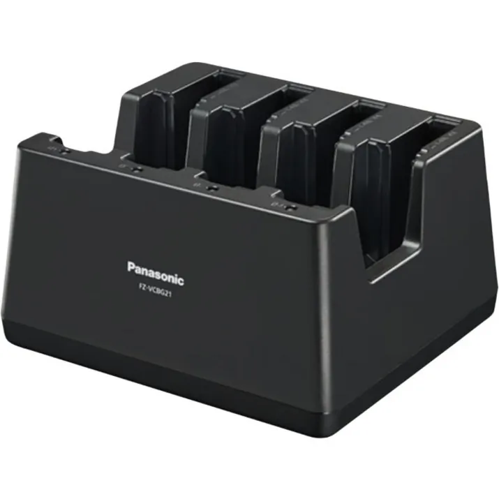PANASONIC FZ-VCBG21M — 4-BAY BATTERY CHARGER FOR FZ-G2. INCLUDES AC ADAPTER AND POWER CORD