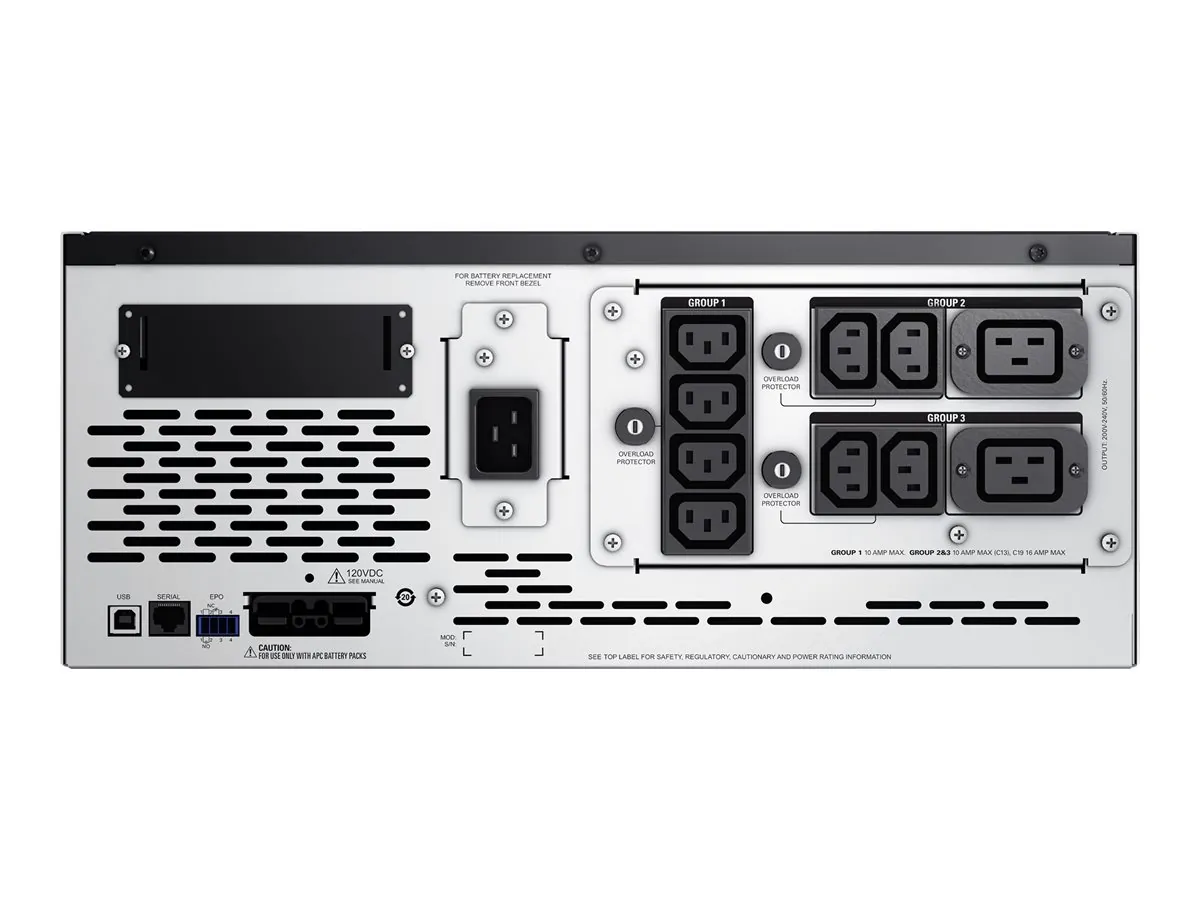 APC - Schneider Electric SMX2200HVNC — APC SMART-UPS X 2200VA SHORT DEPTH TOWER/RACK CONVERTIBLE LCD 200-240V WITH NETW