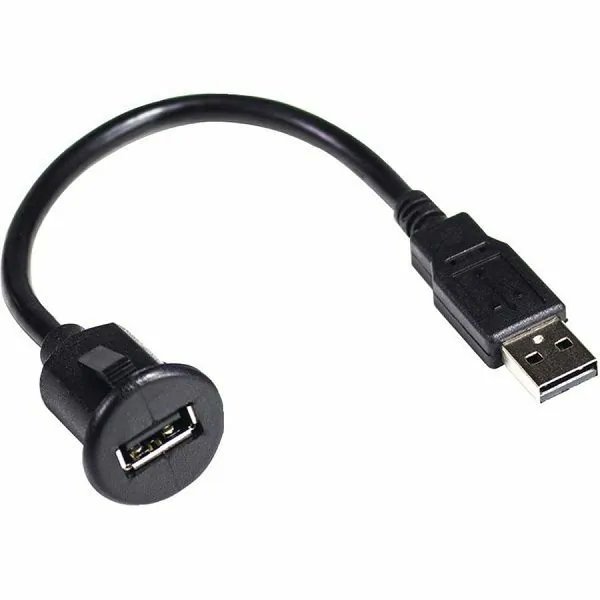 PAC USBDMA1 — PAC USB Dash Mount Extension Cable - Type A Male to Female