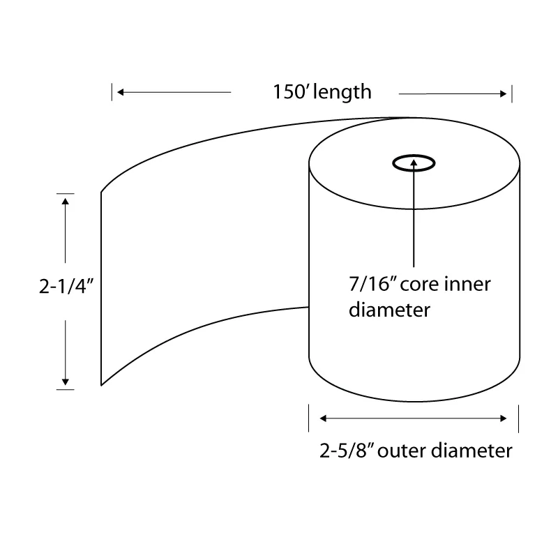 TST IMPRESO TST3305 - TST PAPER 2.25 X 150