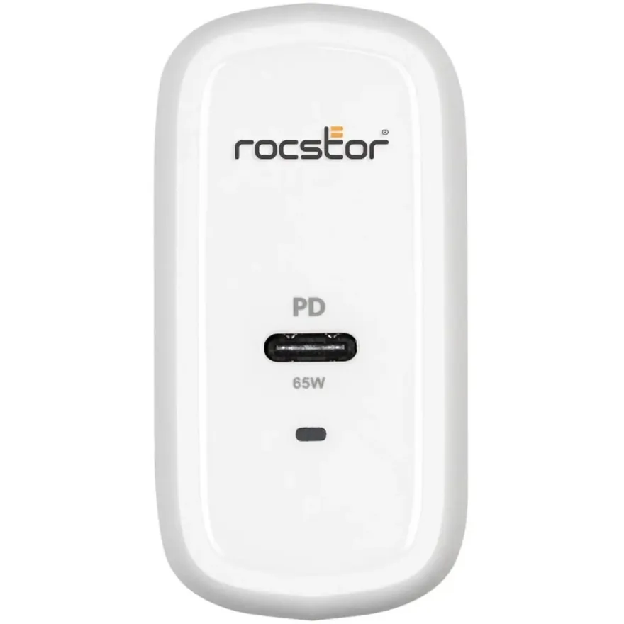 ROCSTOR Y10A246-W1 — PREMIUM 65W SMART USB-C POWER ADAPTER COMPATIBLE WITH ANY USB-C ENABLED LAPTOP D
