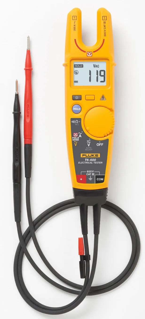 Fluke Networks T6-600 — Electrical Tester with FieldSense Technology