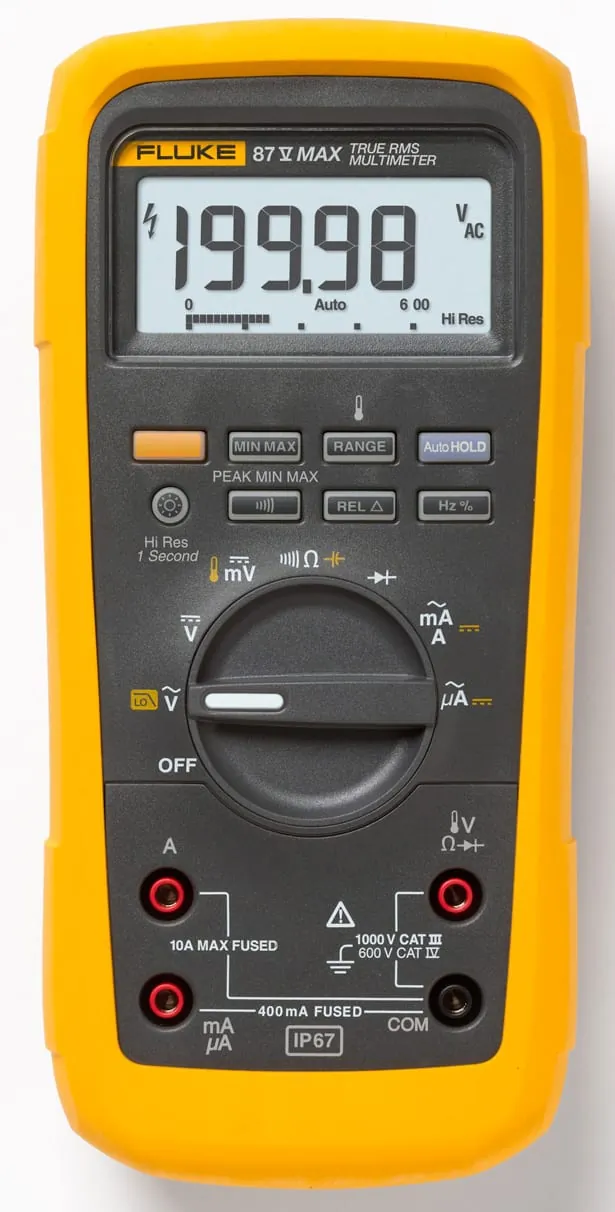 Fluke Networks FLUKE-87V-MAX — Fluke 87V Industrial True RMS Multimeter - Heavy Duty