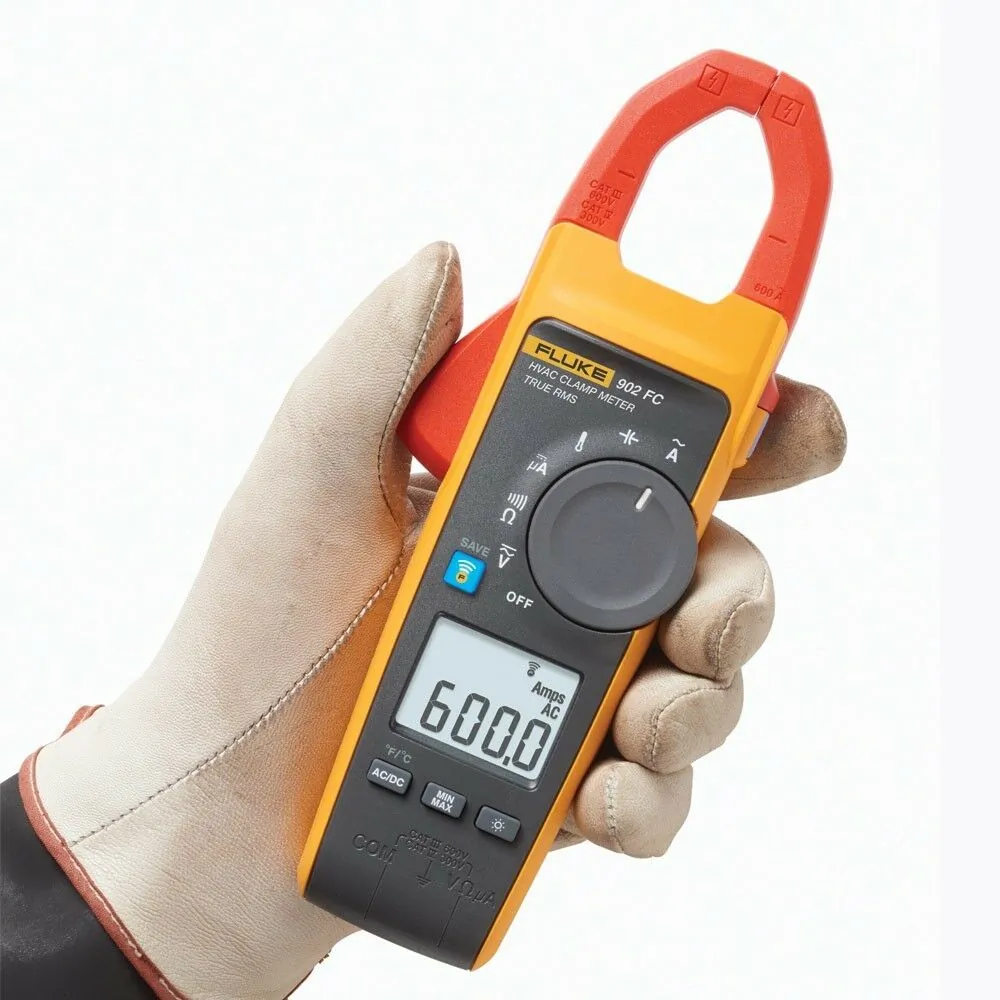 Fluke Networks FLUKE-902 FC - TRMS Wireless HVAC Clamp Meter with Test Leads