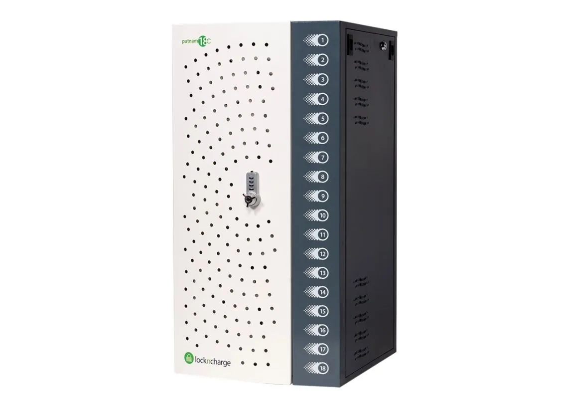 LocknCharge 10227 — Lockncharge Putnam 18-C Cabinet Unit For 18 Notebooks Tablets 10227