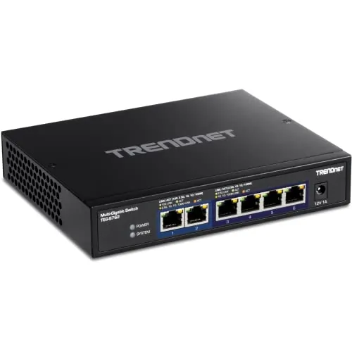 TRENDNET TEG-S762 — 10G & 2.5G Ethernet Switch with 6 Ports