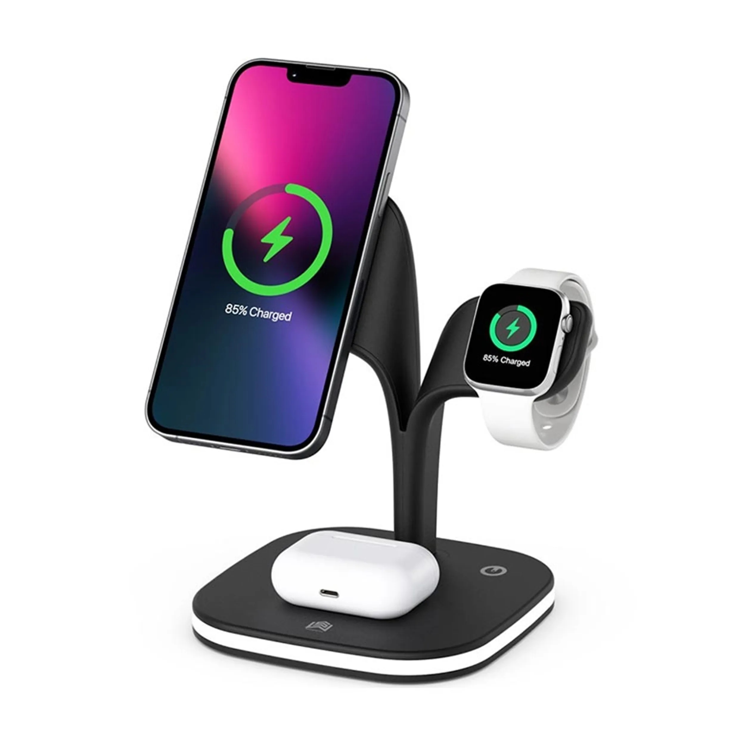 Trexonic TRX-UD22-BLK — Trexonic 5 in 1 Fast Charge Charging Station in Black