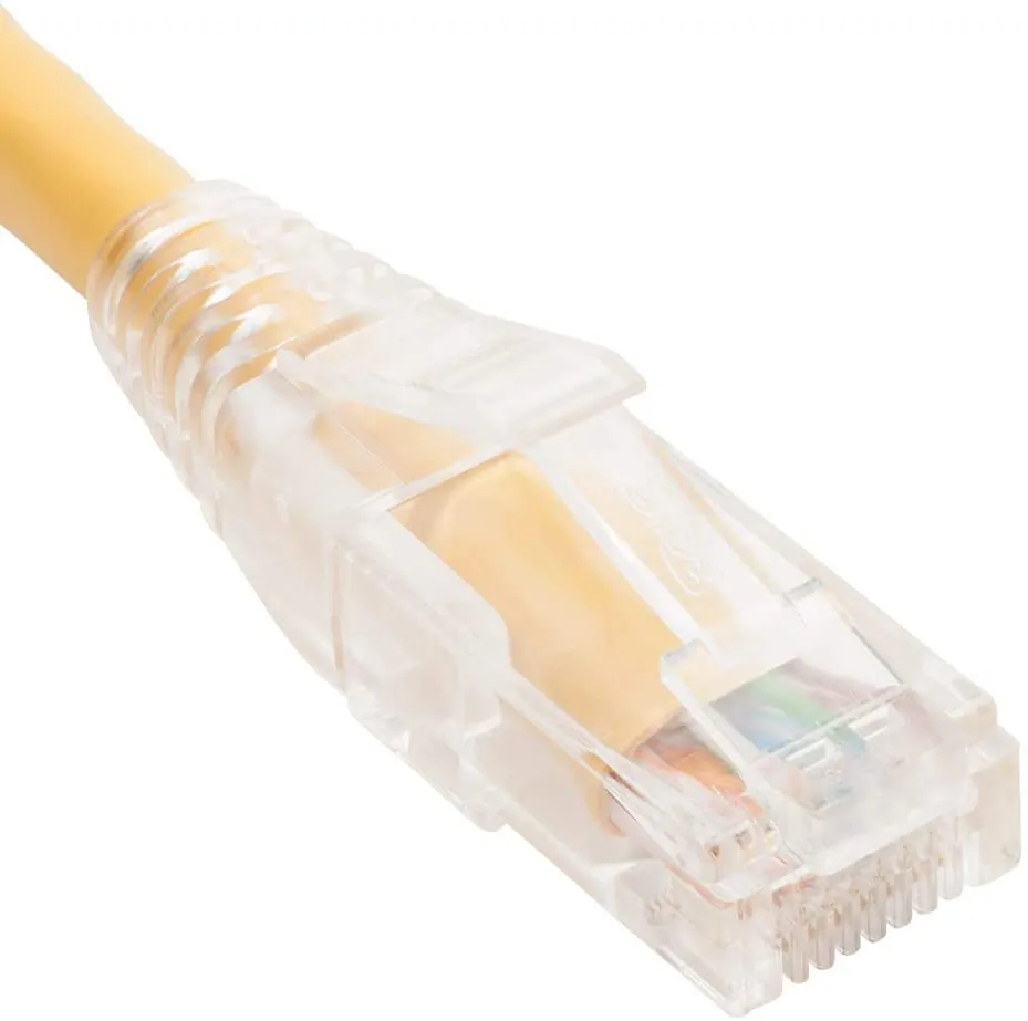 Cablesys ICC-ICPCST05YL — 5' Yellow Cat6 Patch Cord with Clear Boot