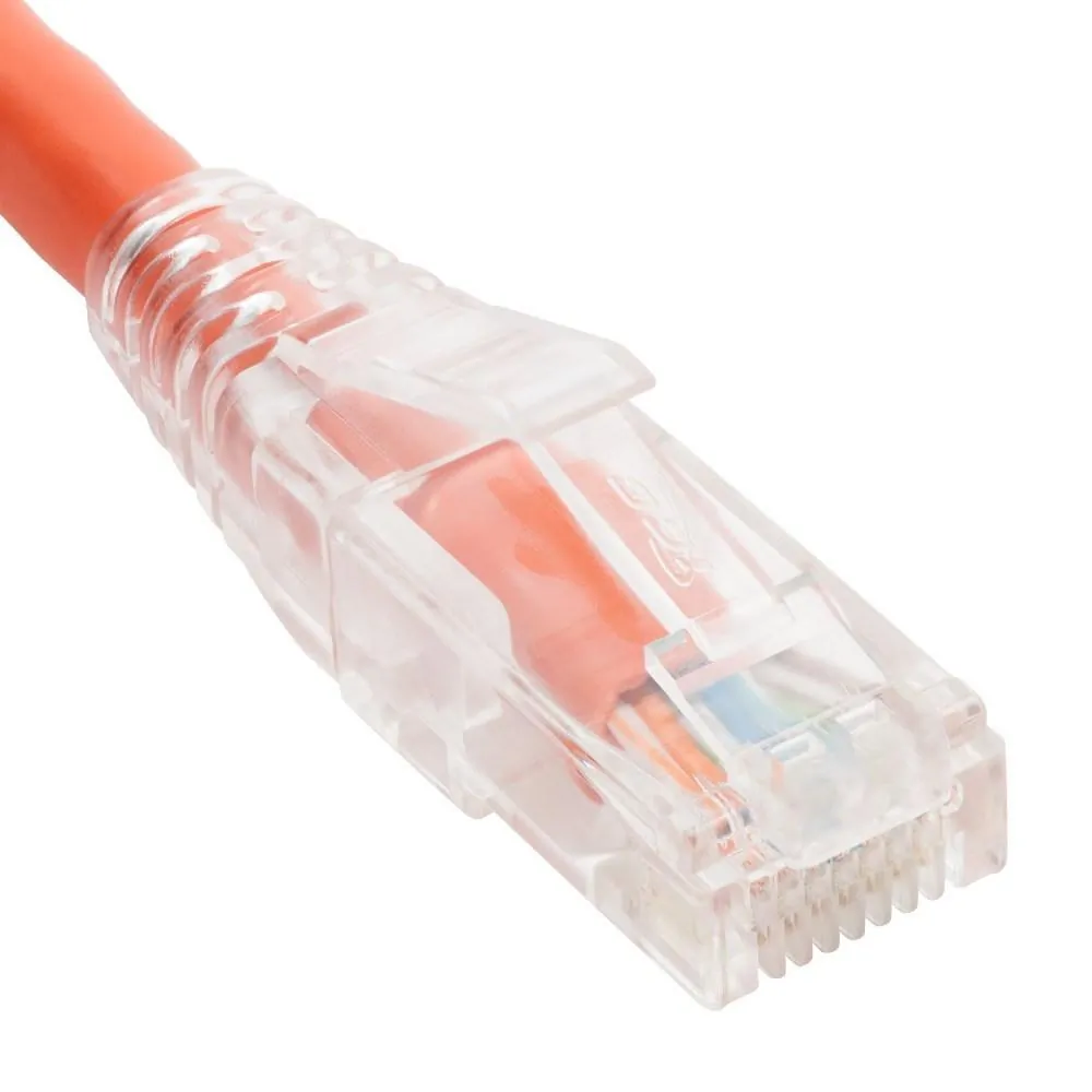 Cablesys ICC-ICPCST07OR — 7ft CAT 6 Patch Cord - Clear Boot, Orange