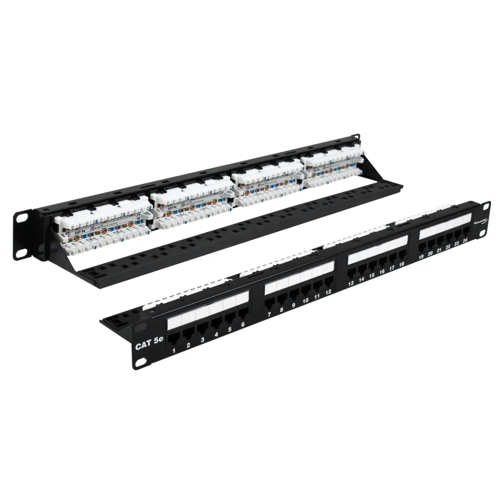 Wavenet WAV-5EPP24 — 24-Port Cat5e Rack Mount Patch Panel