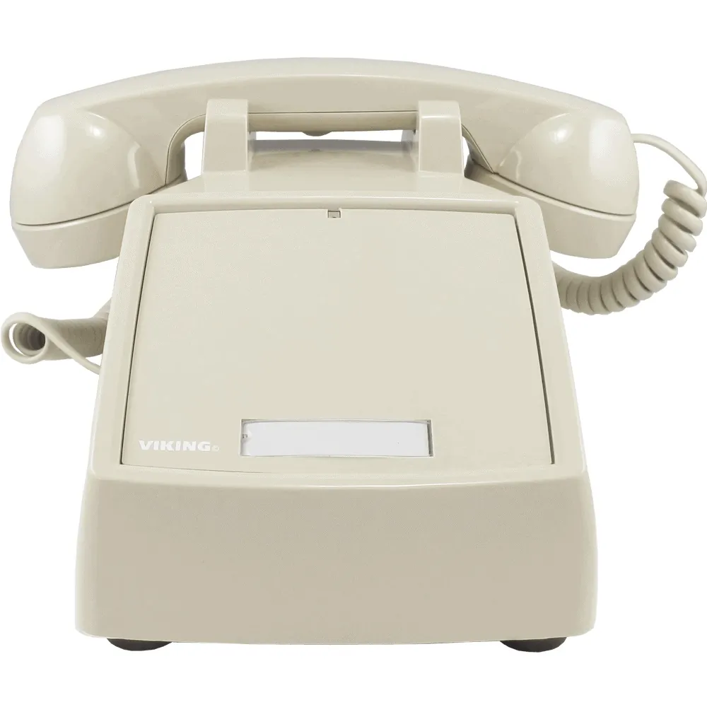 Viking Electronics VK-K-1900D-IP-RED — Classic VoIP Desk Phone with Auto Dialer Red Color
