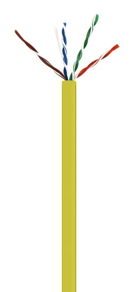 Wavenet WAV-CAT6V-CMR-YL — High-Performance CAT6 550MHz Data Cable - 1000ft