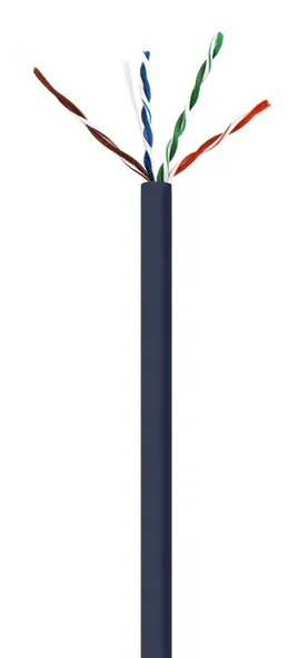 Wavenet WAV-CAT6V-CMR-BK — High-Performance Cat6 550 MHz Network Cable - Black