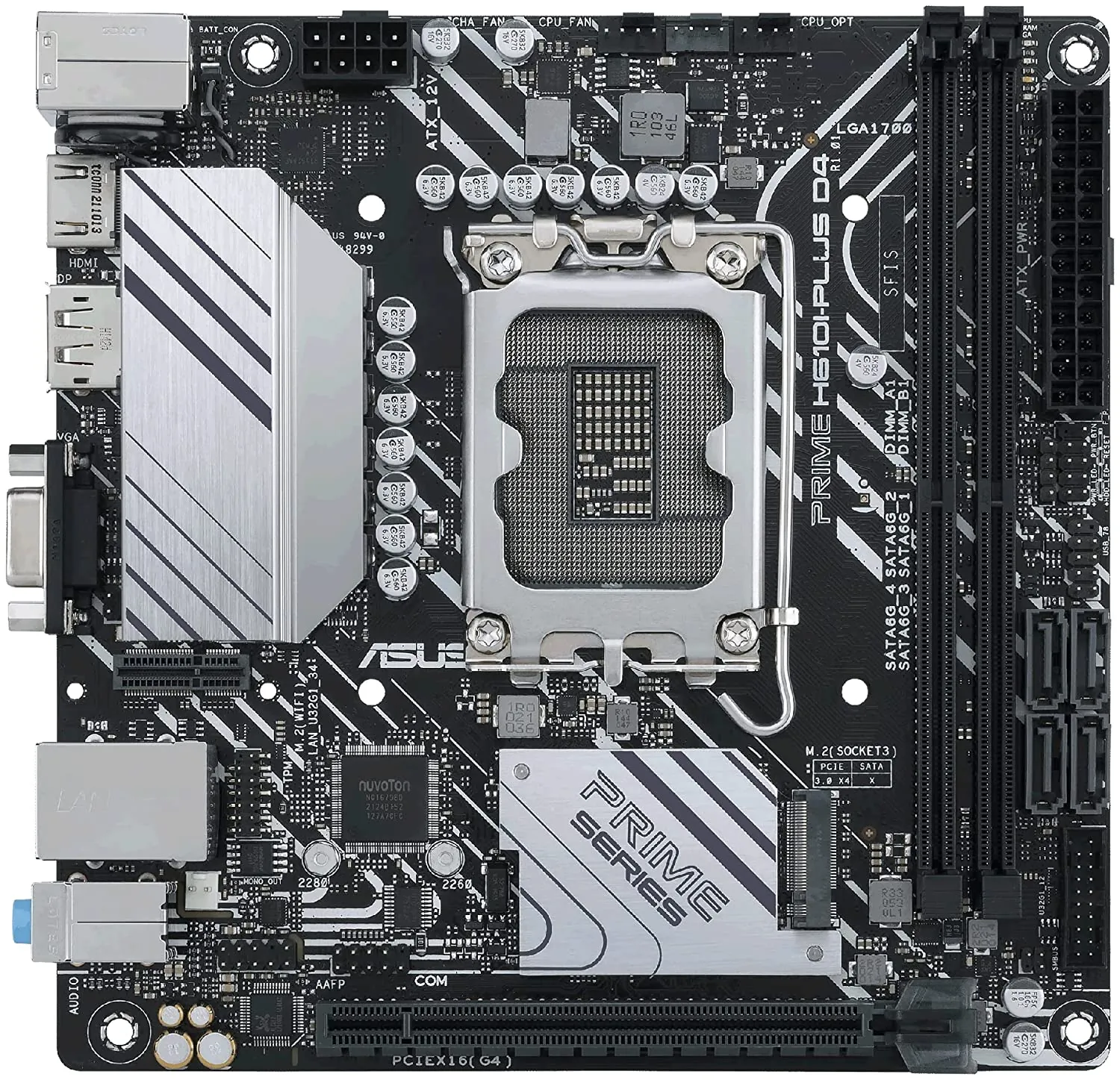 ASUS PRIME H610I-PLUS D4-CSM — ASUS PRIME H610I-PLUS D4 Mini ITX Motherboard