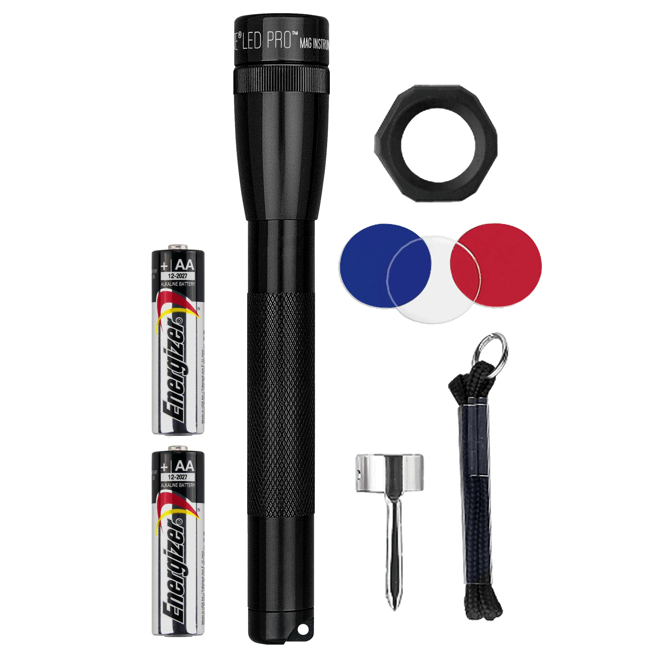 Maglite SP2P01C - MAGLITE MINI LED 2 CELL AA PRO FLASHLIGHTS BLACK