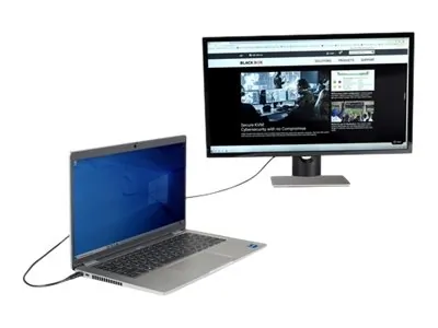 BLACK BOX CORPORATION VA-USBC31-DP12-006 — USB-C ADAPTER CABLE - USB-C TO DISPLAYPORT ADAPTER, 4K60, DP 1.2 ALT MODE, 6-FT.