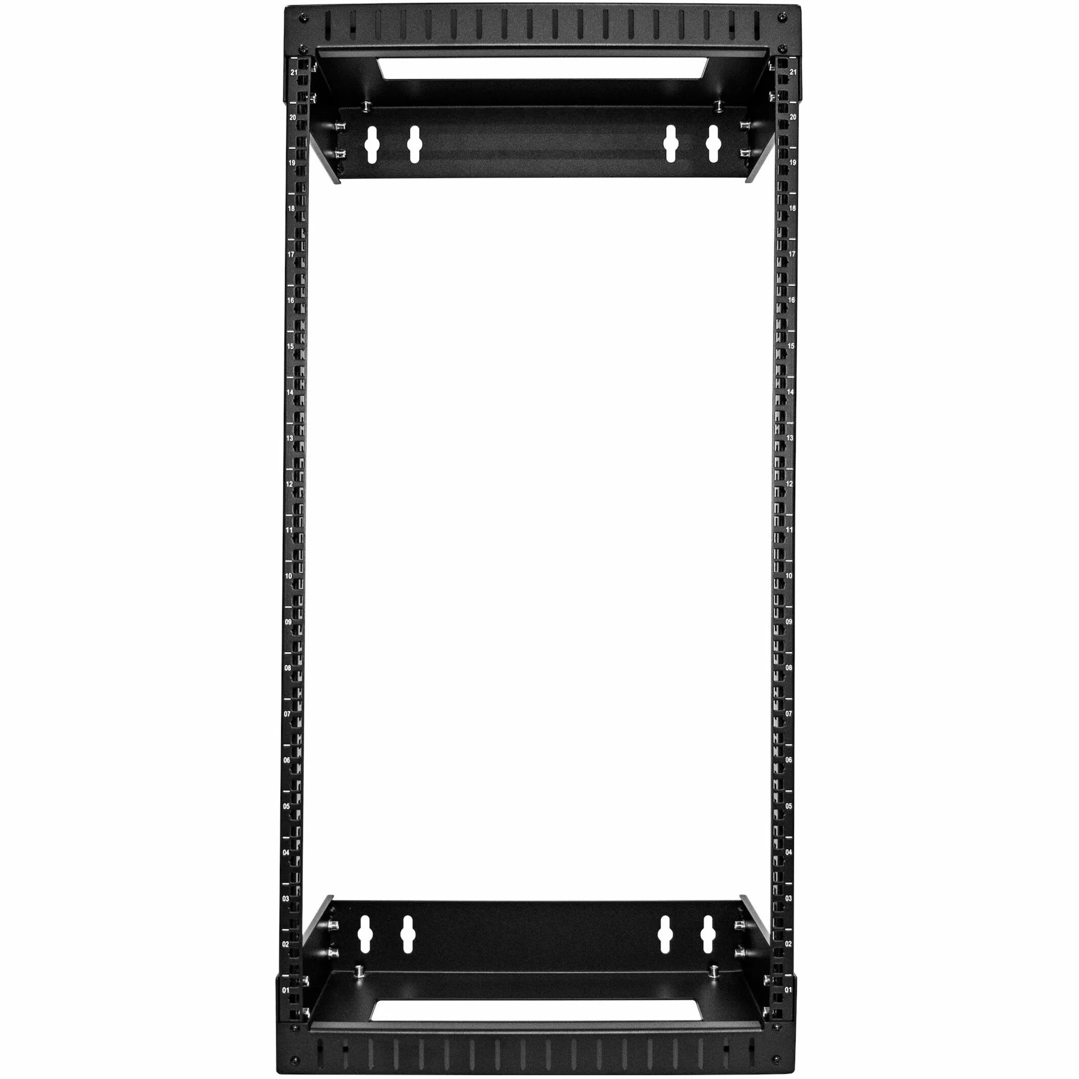 STARTECH RACK-21U-20-WALL-OA — 2-POST 21U OPEN FRAME NETWORK RACK WITH ADJUSTABLE DEPTH (12-20IN)