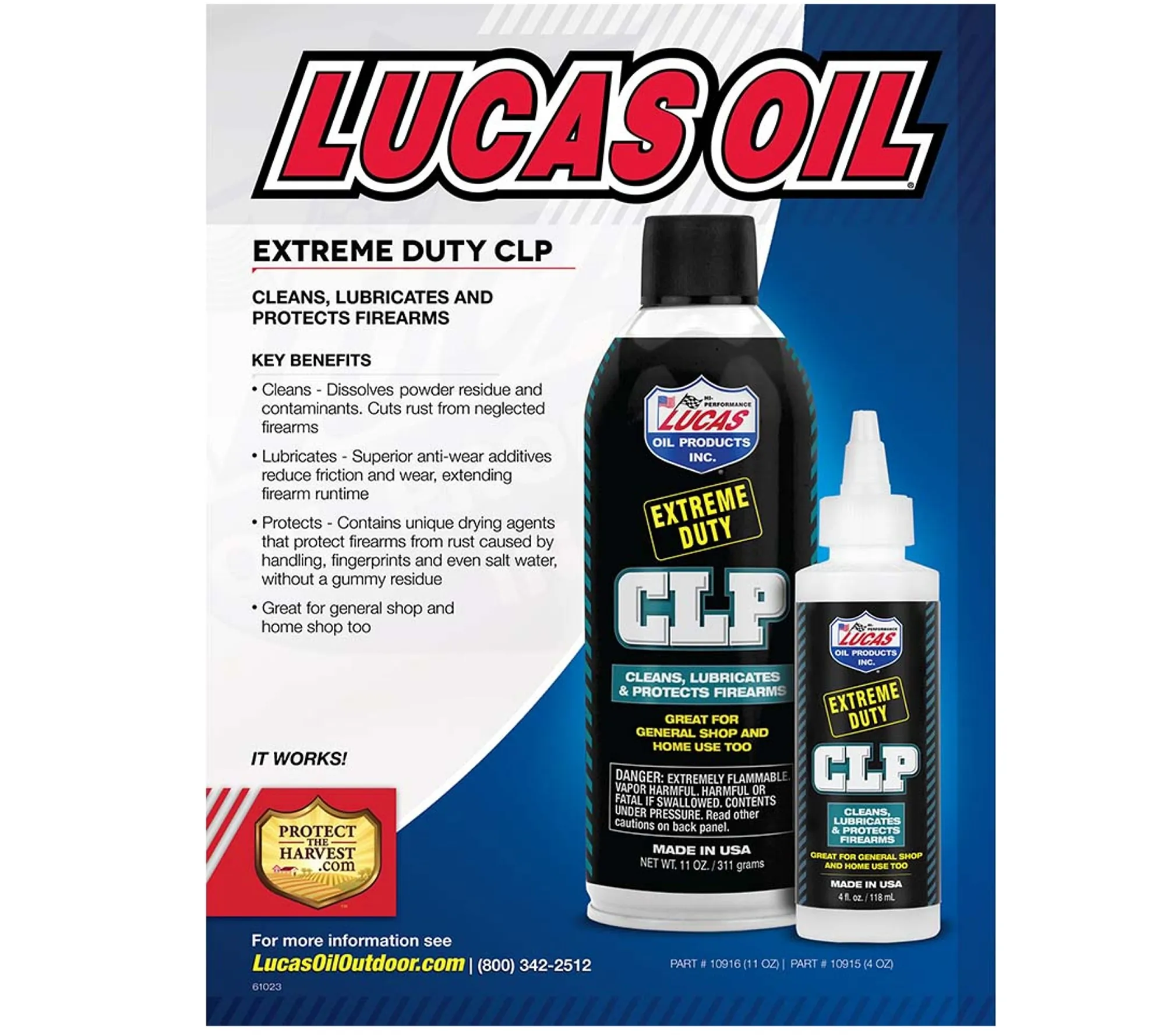 LUCASOIL 10915 — Lucas Oil Extreme Duty CPL - Heavy Duty Cleaner & Protector