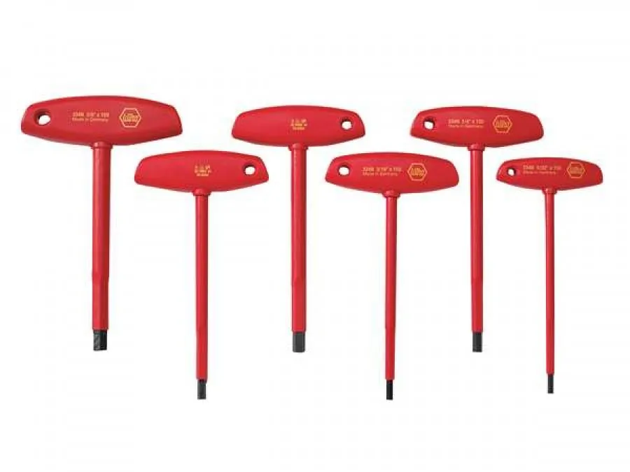 WIHA TOOLS LTD 33490 — WIHA Insulated Hex Screwdriver Set, 6 Piece