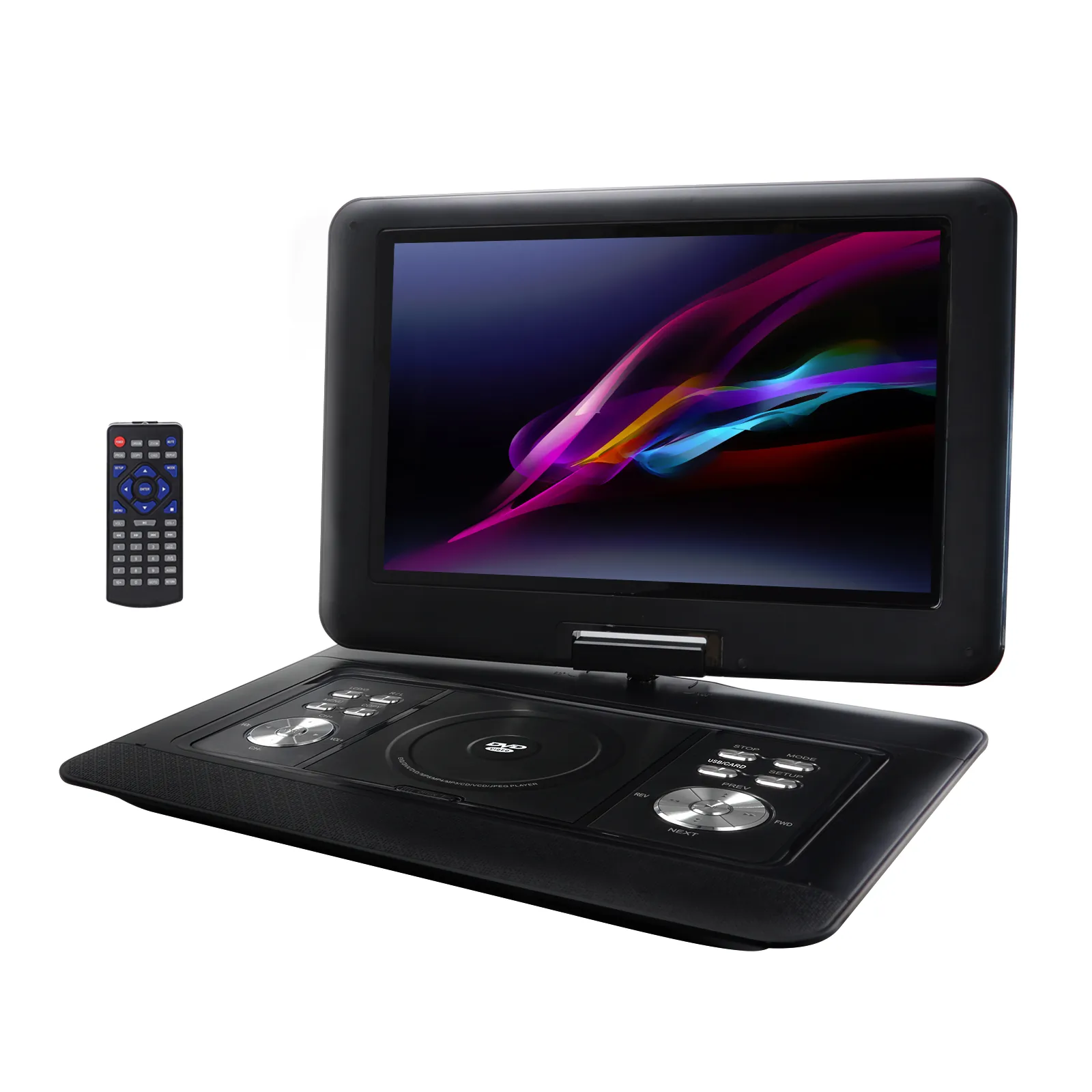 Trexonic TR-X1480 — Trexonic 13.3 Inch Portable TV+DVD Player with Color TFT LED Screen and USB/HD/AV Inputs