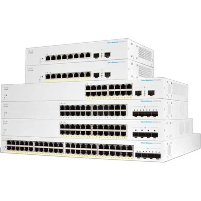 Cisco CBS220-24T-4XNA-RF — CBS220 SMART 24-PORT GE, 4X10G SFP+ REMANUFACTURED