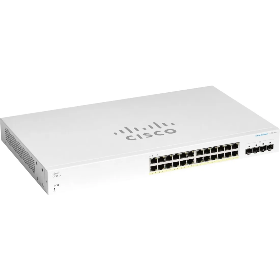 Cisco CBS220-24P-4GNA-RF — CBS220 SMART 24-PORT GE, POE, 4X1G SFP REMANUFACTURED