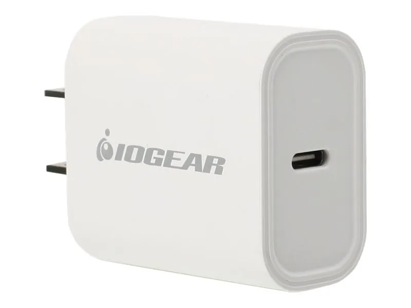 IOGear GPAWC20W — GEARPOWER 20W USB-C SMARTPHONE CHARGER, COMPATIBLE WITH ALL TYPE C, USB4, THUND