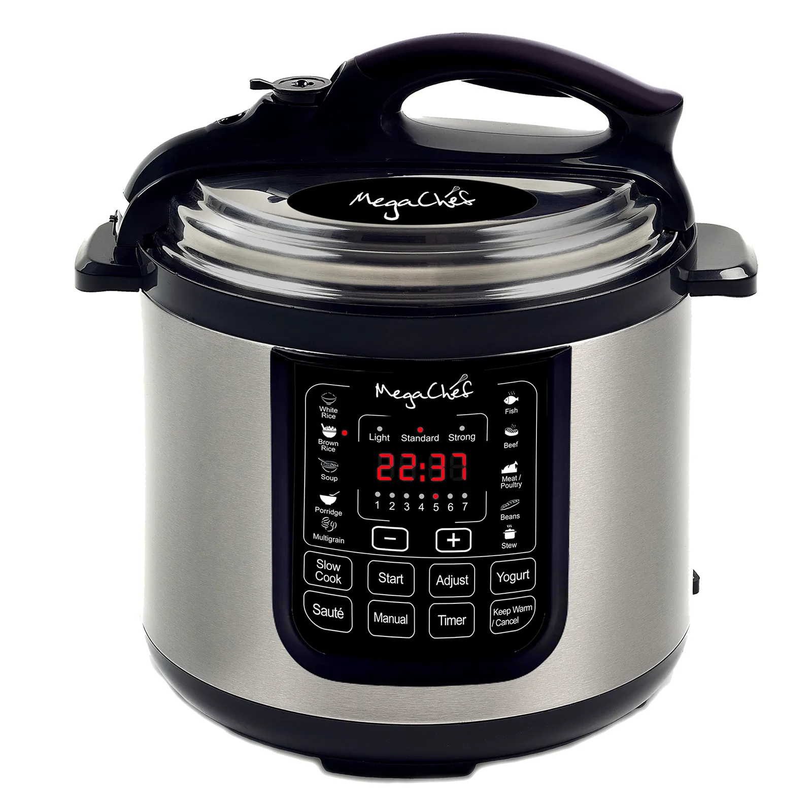 MegaChef MCPR120A — Megachef 8 Quart Digital Pressure Cooker with 13 Pre-set Multi Function Features