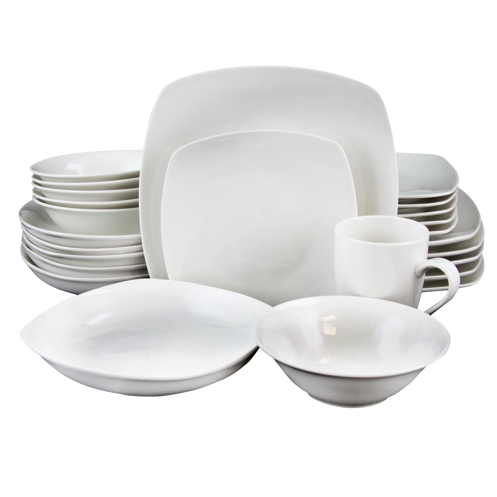 Gibson 108050.30 - Gibson Home Hagen 30-Piece Dinnerware Set - White