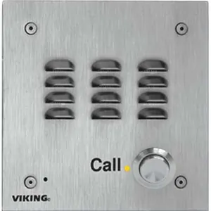 Viking Electronics VK-W-3000-EWP — Vandal Resistant Handsfree Doorbox 14 Gauge Stainless Steel Faceplate Flush Mount with the included Rough-In Box or Surface Mount with Optional VE-5x5 with Enhanced Weather Protection (EWP)