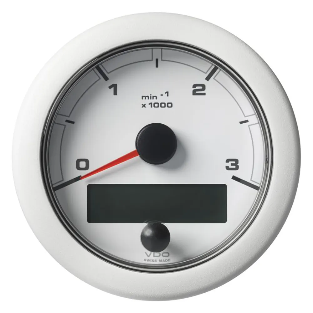 Veratron A2C1065670001 — OceanLink 85MM NMEA 2000 Tachometer - 3000 RPM - White Dial