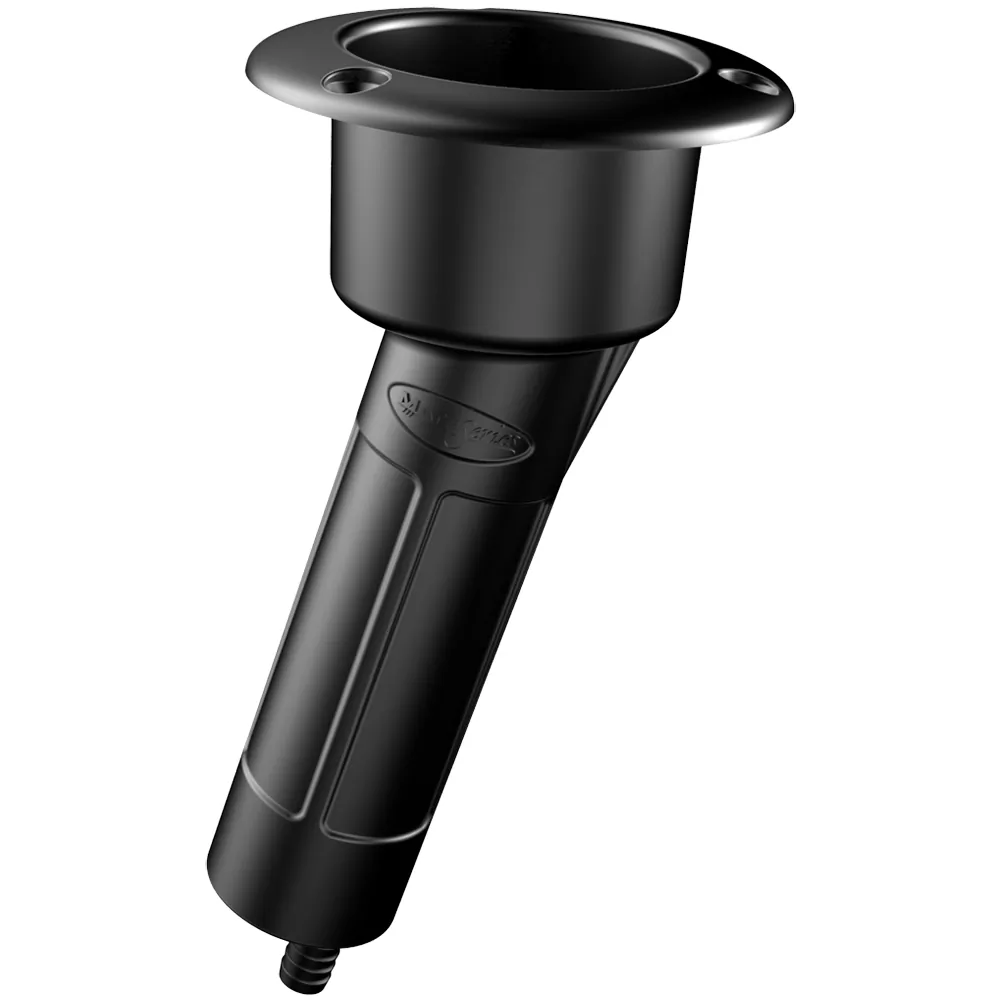 Mate Series P1015DB — 15? Plastic Rod & Cup Holder with Drain - Black