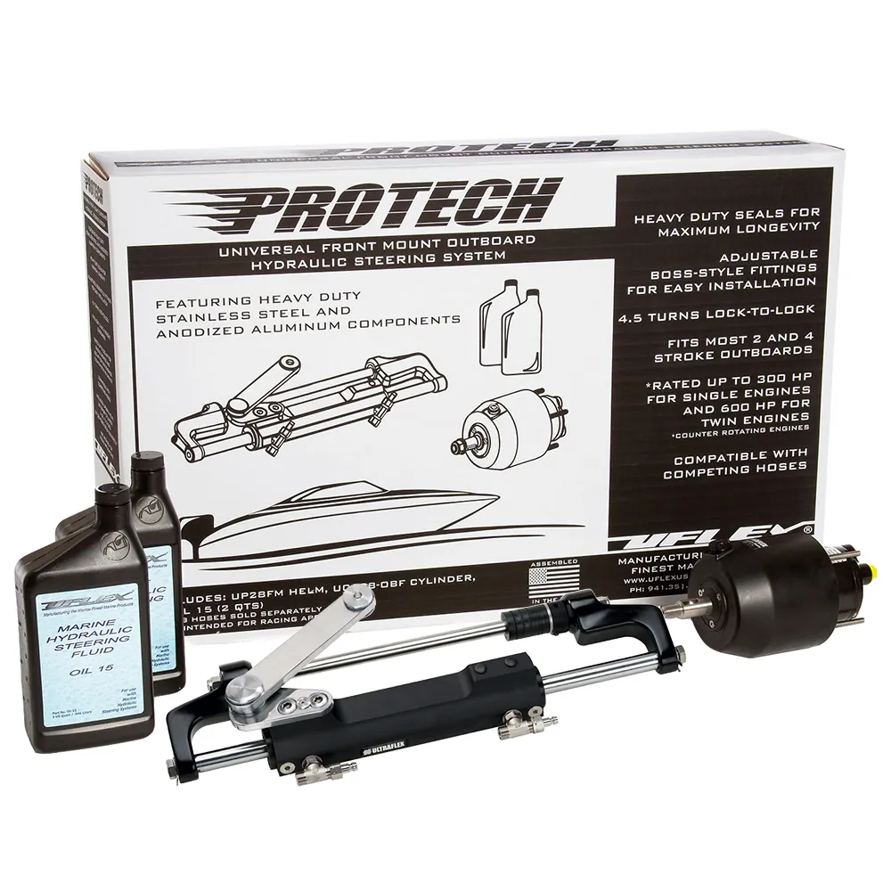 Uflex USA PROTECH 1.1 — Uflex PROTECH 1.1 Front Mount Outboard Hydraulic System