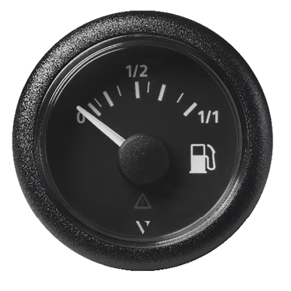 Veratron A2C59514082 — Veratron 52MM ViewLine Fuel Gauge - 0-1/1 OHM - Black Dial