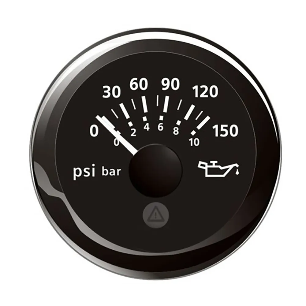Veratron A2C59514118 — Veratron 52MM ViewLine Oil Pressure Gauge 0-150 PSI - Black