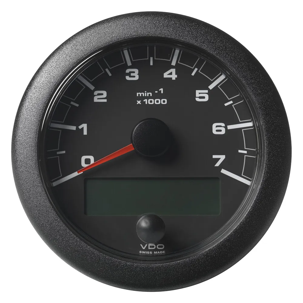 Veratron A2C1065810001 — OceanLink NMEA 2000 Tachometer - 7000 RPM - Black Dial