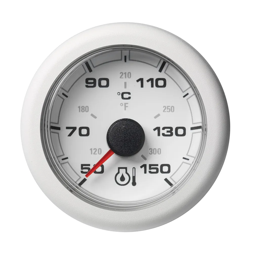 Veratron A2C1065860001 — OceanLink 52MM Engine Oil Temperature Gauge - White Dial
