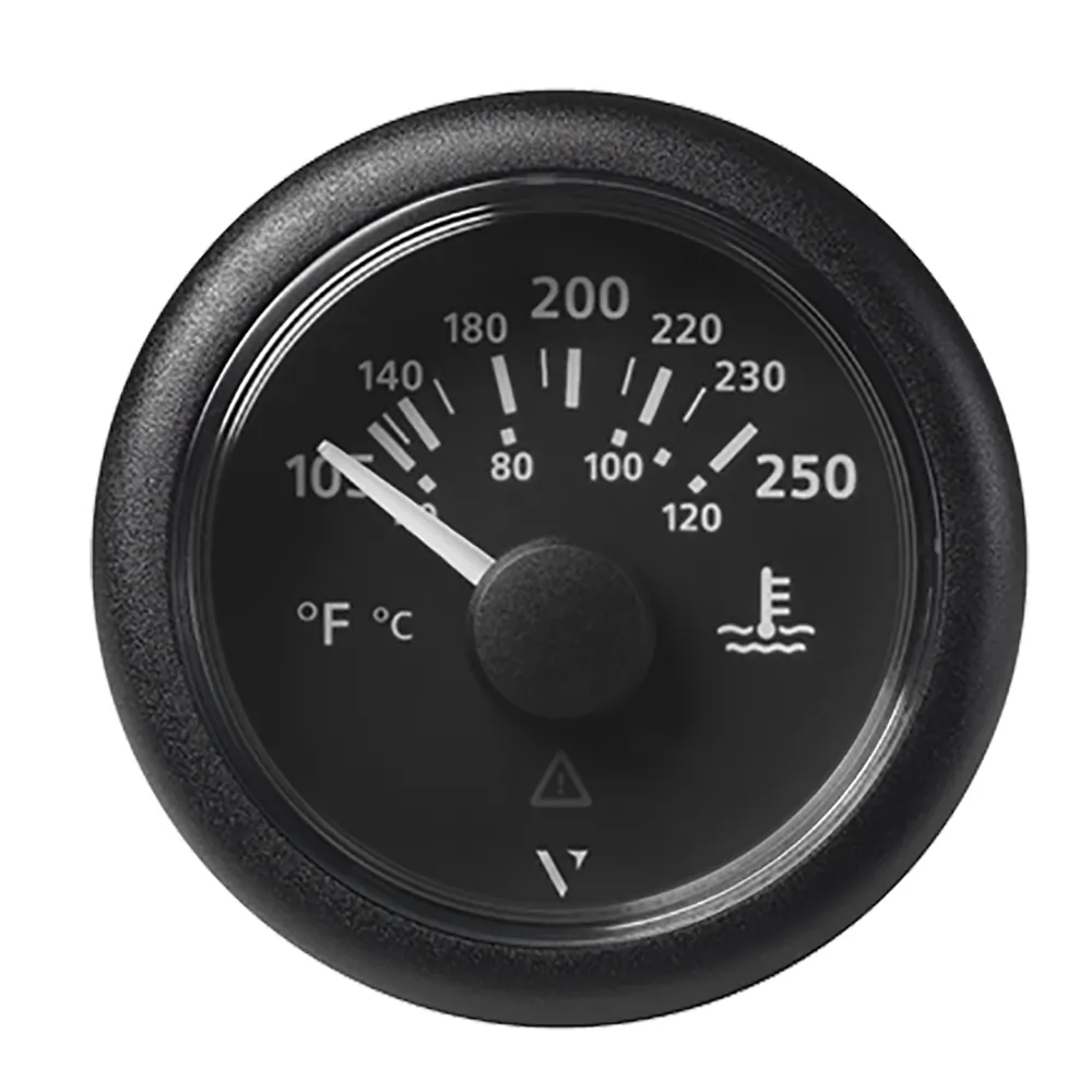 Veratron A2C59514176 — ViewLine 52MM Water Temperature Gauge - 100-250?F - Black