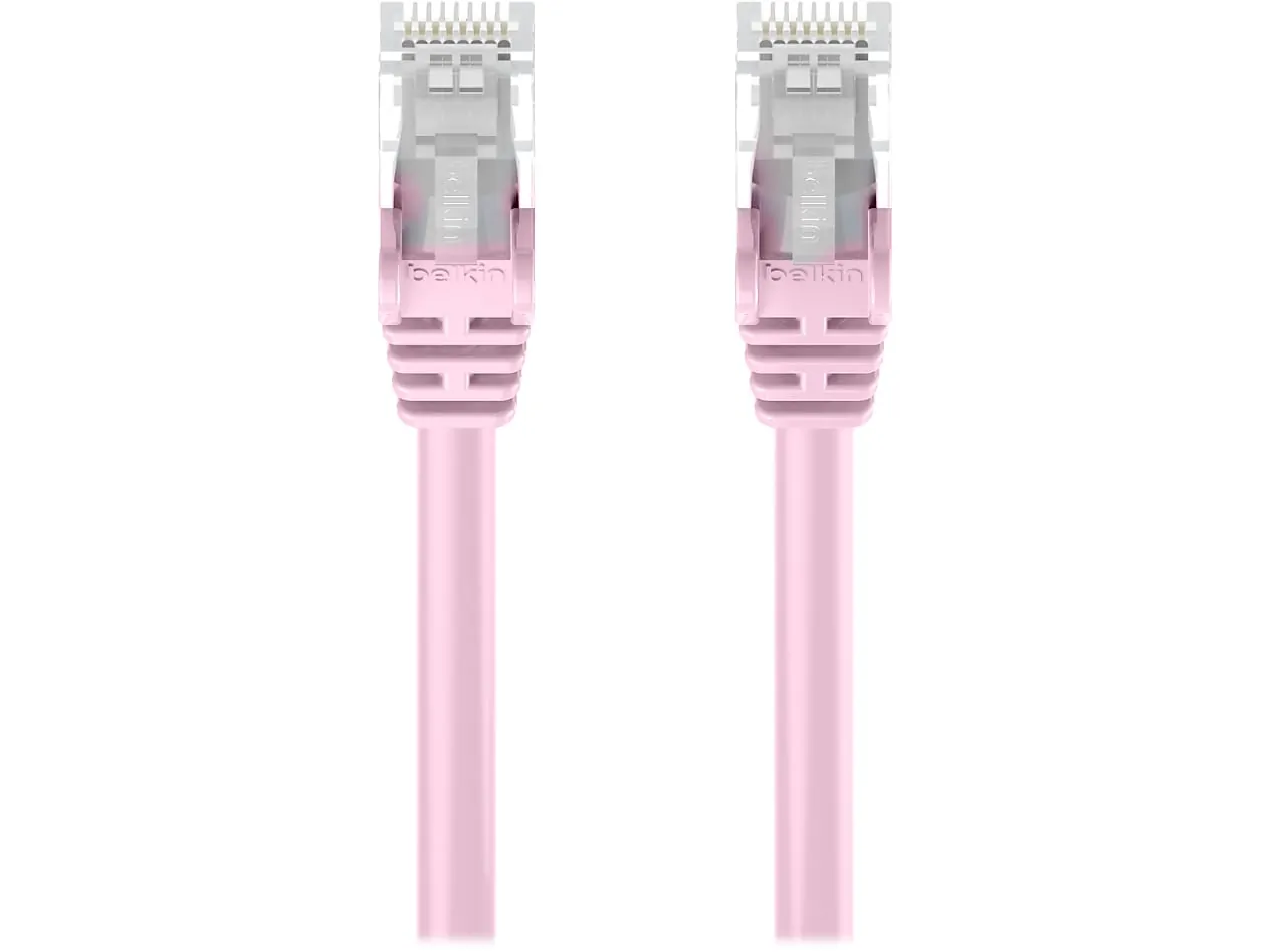 Belkin A3L980-01-PNK-S — CAT6,UTP,RJ45M/M,1 ,PNK,PATCH,SGL