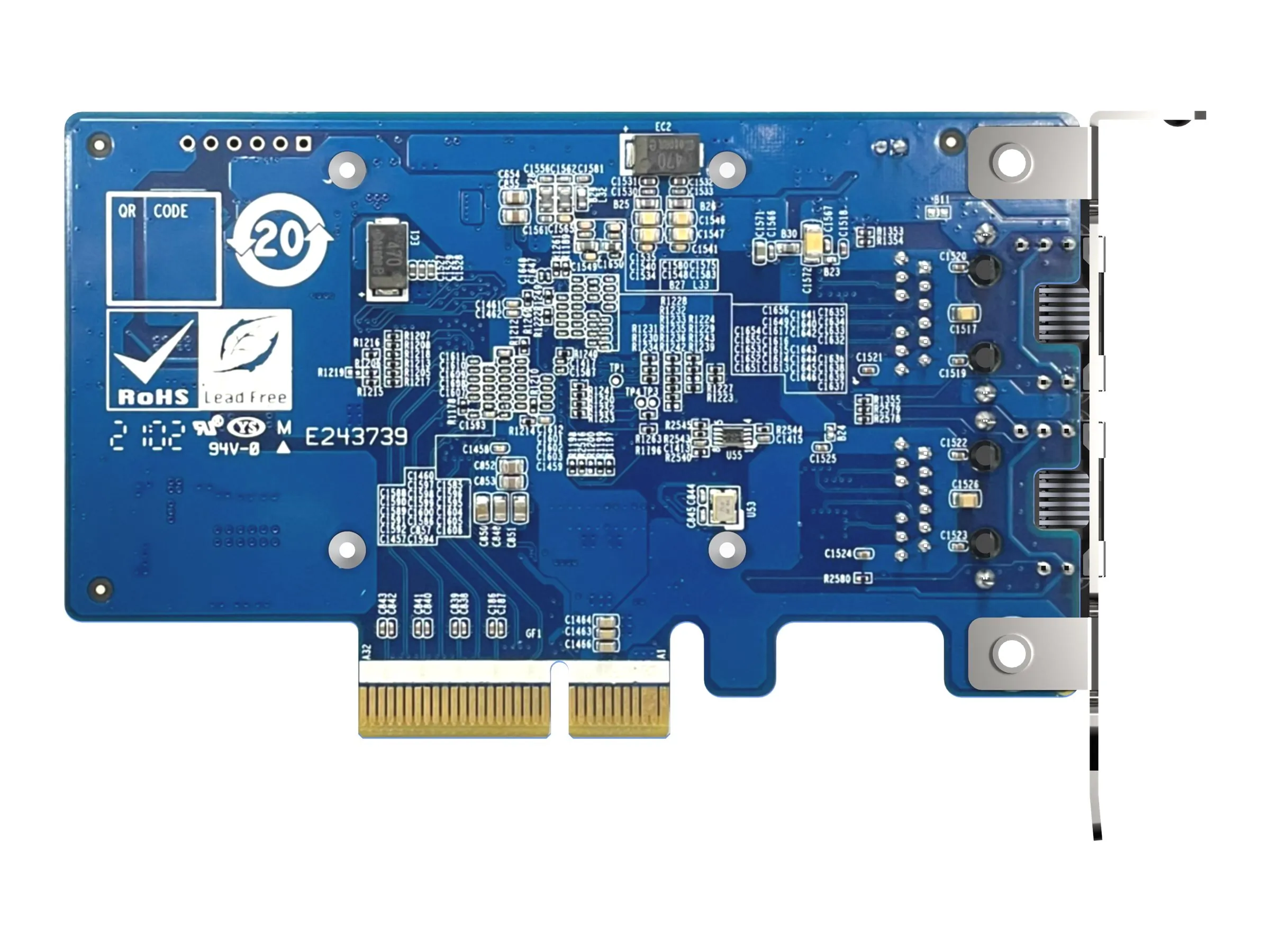 QNAP QXG-10G2T-X710 — DUAL-PORT (10GBASE-T) 10GBE NETWORK EXPANSION CARD, INTEL X710, PCIE GEN3 X4